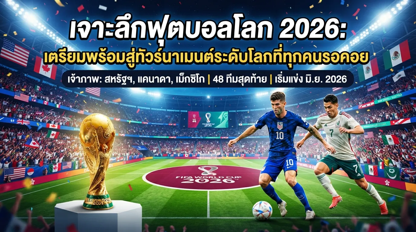 เจาะลึกฟุตบอลโลก 2026: เตรียมพร้อมสู่ทัวร์นาเมนต์ระดับโลกที่ทุกคนรอคอย